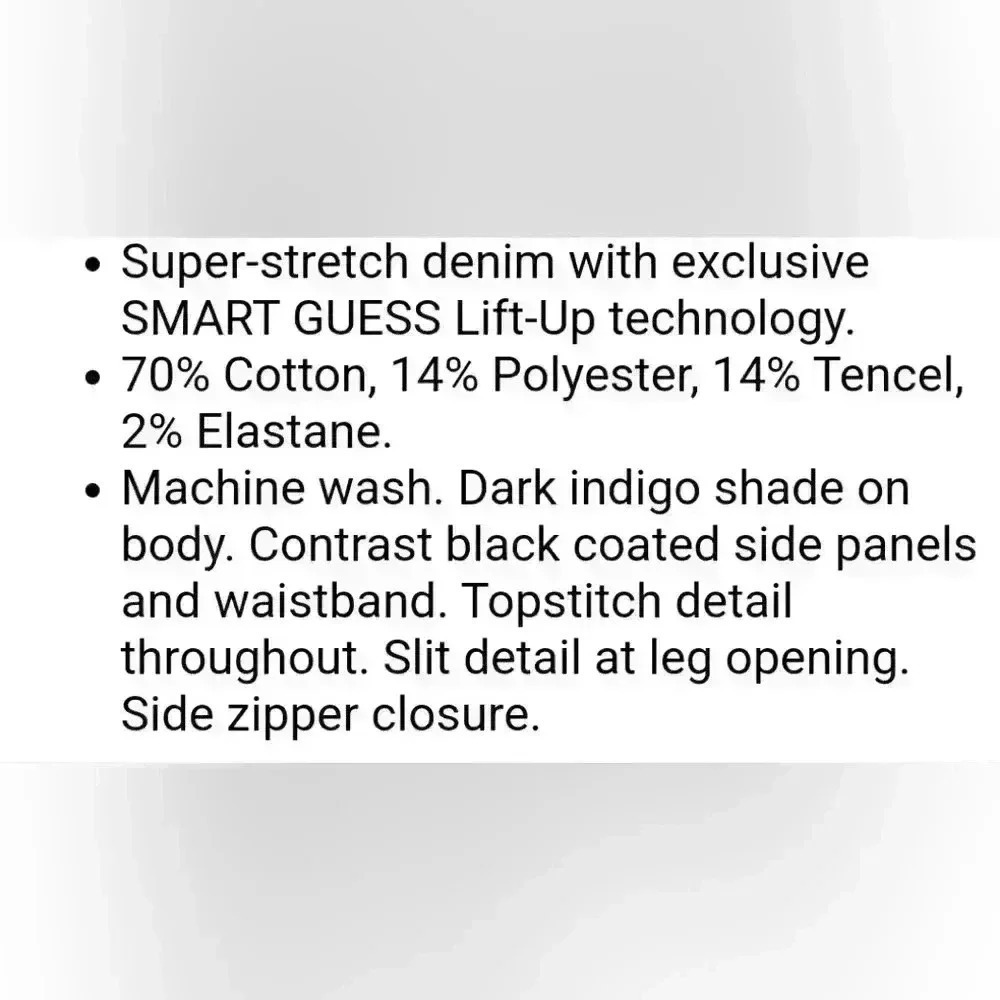 🌻NWOT GUESS PUSH UP LEGGINGS - Picture 5 of 5